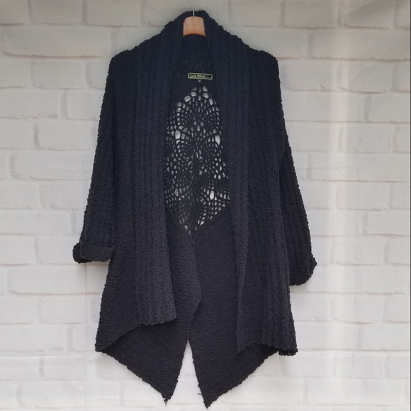 Love Stitch Sweaters - Love Stitch Chunky Charcoal Gray Boho Cardigan